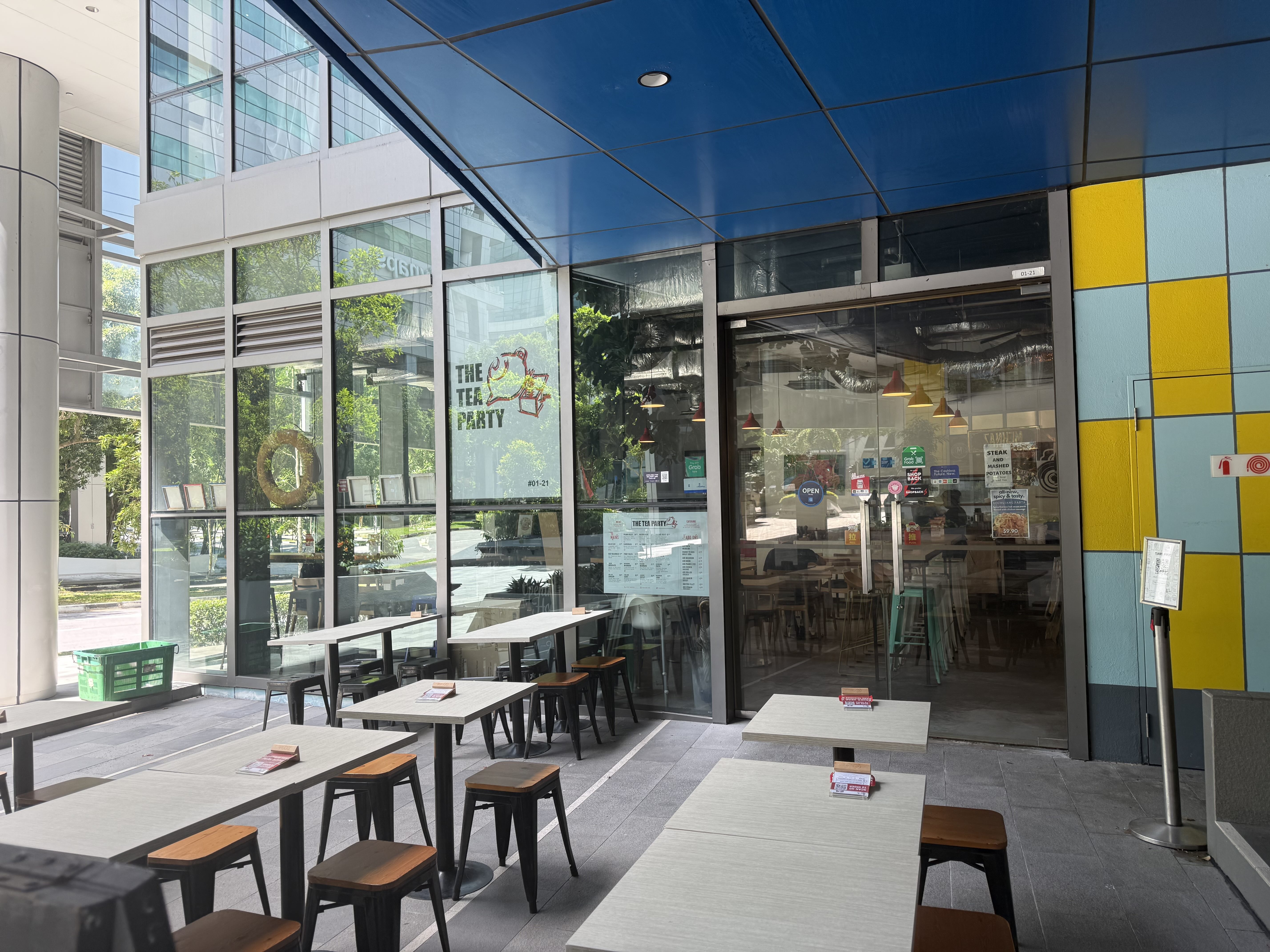 The Tea Party Biopolis venue in 21 Biopolis Rd, #01-21, Singapore 138567
